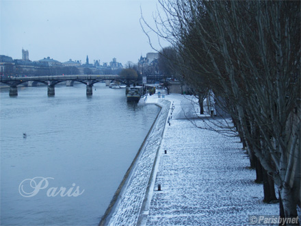 Pont-Neuf sous la neige