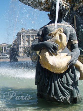 Place de la Concorde, fontaine des fleuves