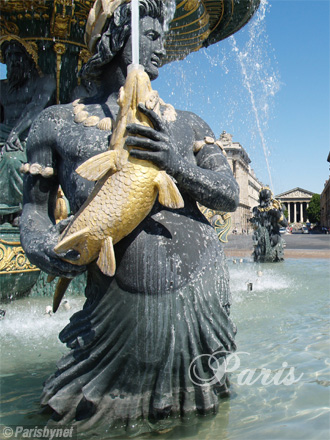 Place de la Concorde, fontaine des fleuves