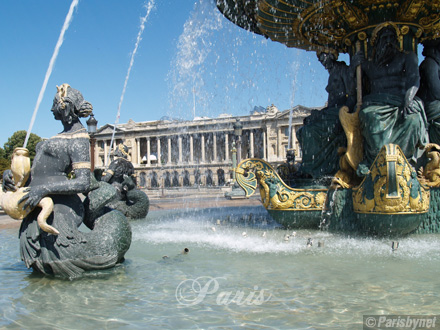 Place de la Concorde, fontaine des fleuves