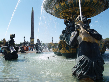 Place de la Concorde, fountain and obelisk