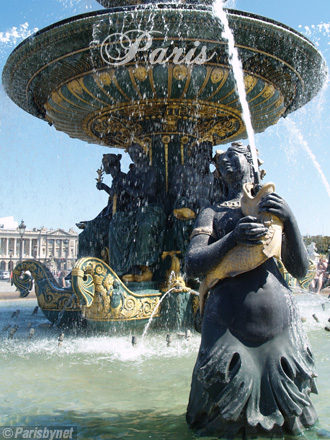 Place de la Concorde, fontaine des fleuves