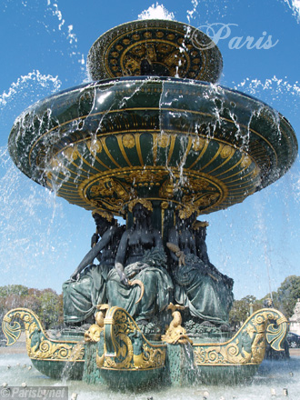 Place de la Concorde, fontaine des fleuves