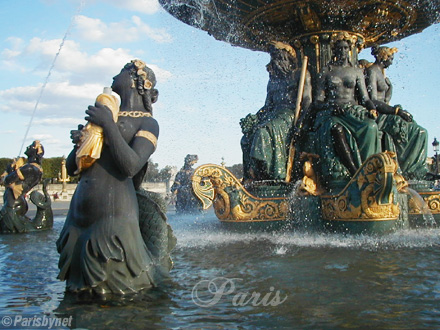 Place de la Concorde, fontaine des fleuves