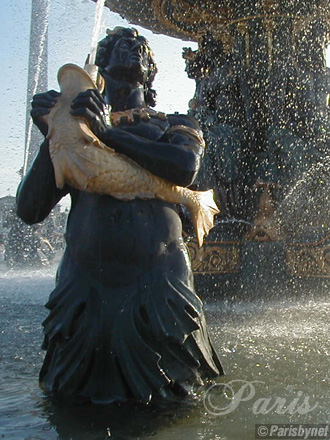 Place de la Concorde, fontaine et oblisque