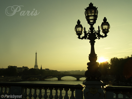 The Eiffel Tower, the river Seine