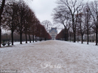 Le Louvre, les Tuileries sous la neige